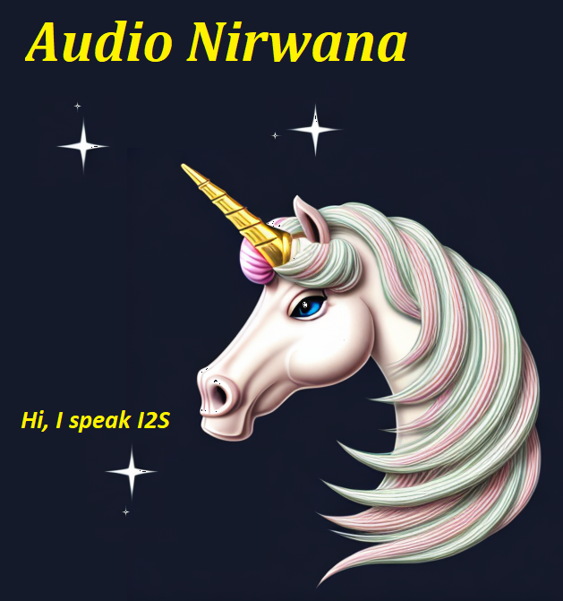 Unicorn saying "Hi, I speak I2S"